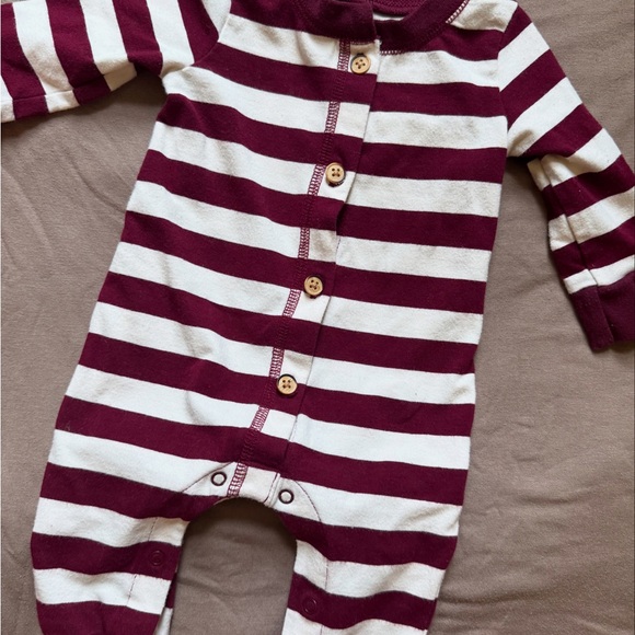 Cat & Jack Striped Long Sleeve Romper - Picture 1 of 1
